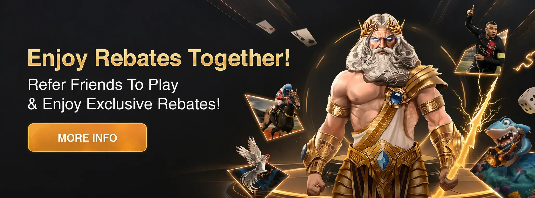 Mythology-themed game artwork with sports elements